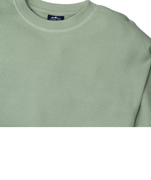 Waffle Crew Neck Sweatshirt (Unisex Fit) - Sage