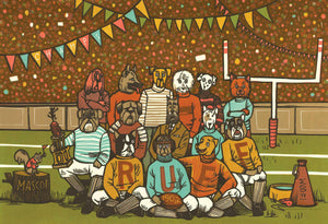 Puzzle - Football Dogs