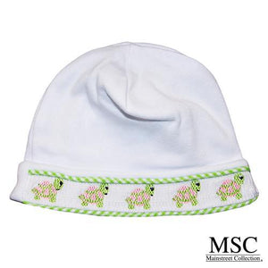 Smocked Beanie - Green Turtle