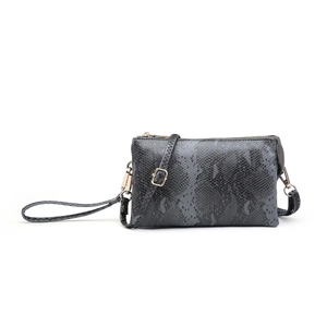 Riley Python Crossbody Wristlet