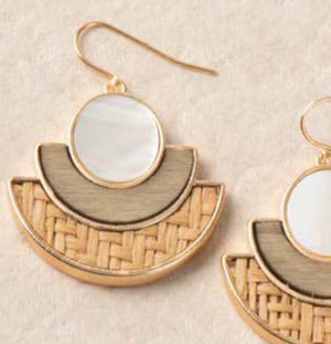 Simply Noelle Island Breeze Rattan Earring