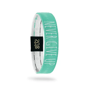 ZOX Wristband - Never Give Up - Medium Size