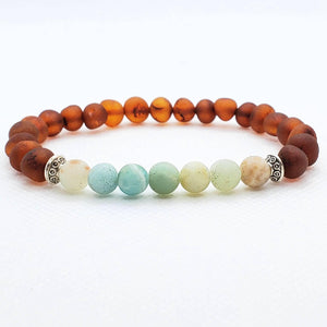 RBA - Adult Baltic Amber + Gemstone Bracelet