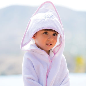 Hooded Baby Towel - White