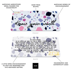 ZOX Wristband - Know Your Worth - Medium Size
