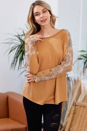 Day Break Vintage Top - Camel