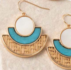 Simply Noelle Island Breeze Rattan Earring