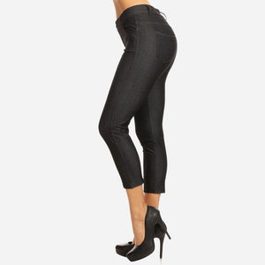 Nantucket Women's Classic Skinny Capri Jeggings - Black