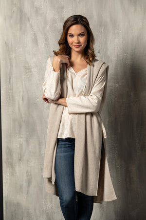 Recycled Knit Duster - Taupe