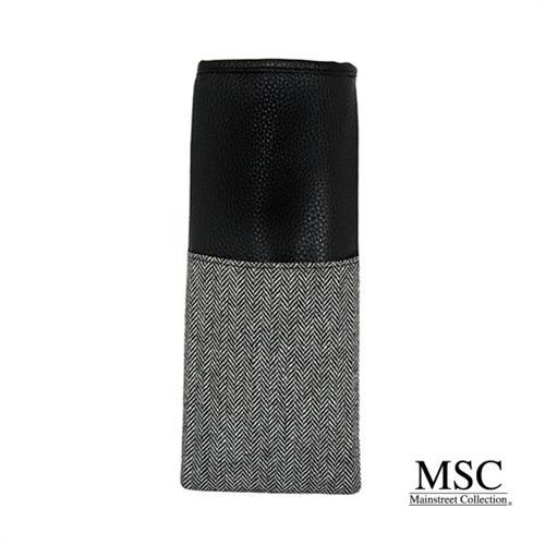 Black Herringbone Flat Iron Case