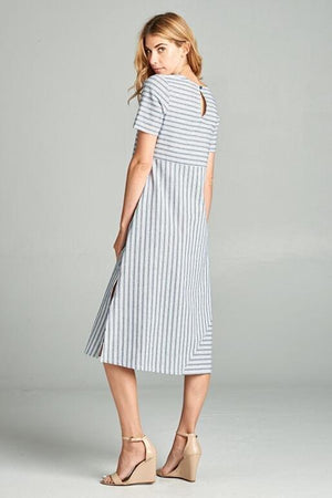 Rylee Woven Dress - Navy