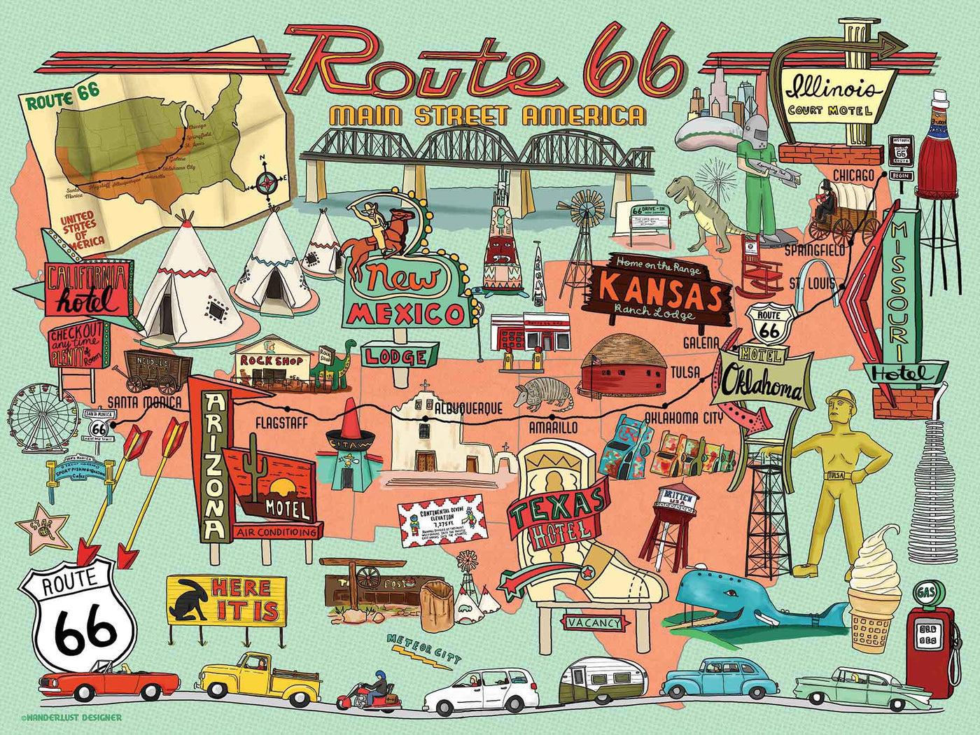 Puzzle Route 66