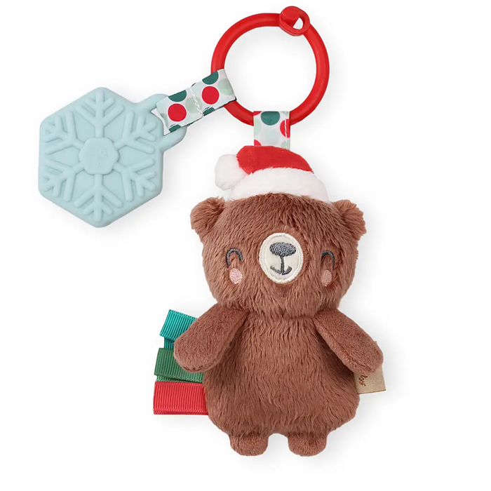 Itzy Pal Plush & Teether - Holiday Bear