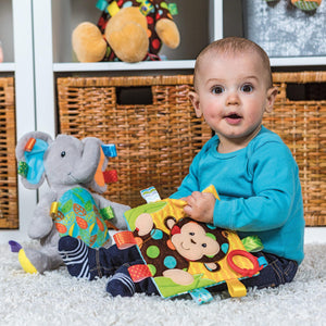 Taggies Crinkle Me Dazzle Dots Monkey - 6.5" x 6.5"
