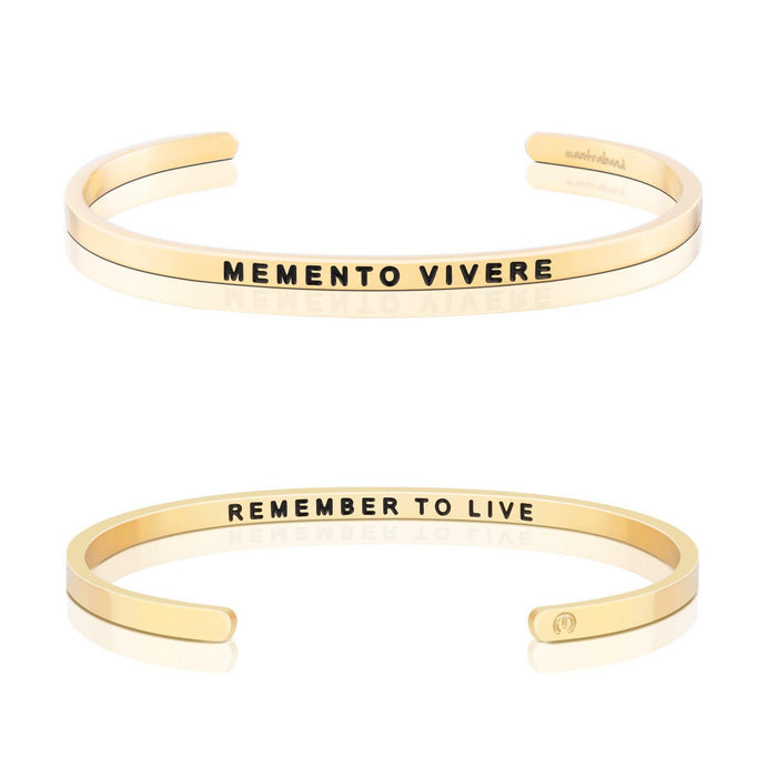 Bracelet - Memento Vivere, Remember to Live