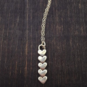 Necklace - Hearts Forever - Sterling Silver - 1-6 Hearts