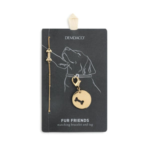 Bracelet/Collar Charm Set - Gold Bone