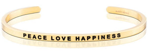 Bracelet - Peace, Love, Happiness