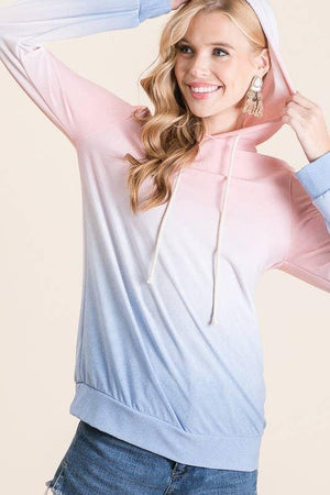 Ombre All Day Hoodie - Blue/Blush