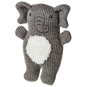 Knitted Nursery Rattle - Elephant - 7"