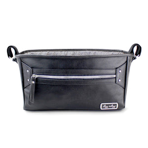 Stroller Caddy, Handy Stroller Storage - Black & Silver