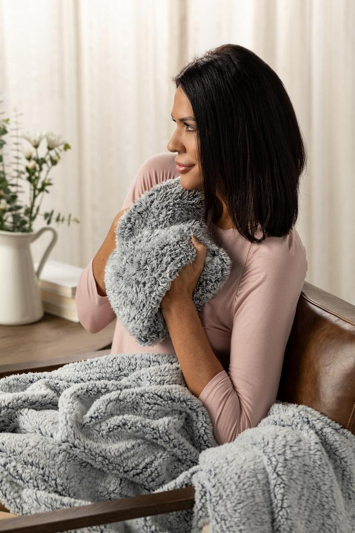 Prayer Pillow - Hope and Healing (Light Gray)
