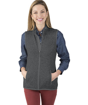 Pacific Heathered Vest 5722 - Charcoal