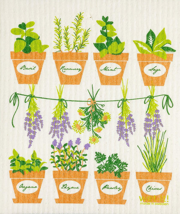 Wet-It! Swedish Cloth - Fresh Herbs