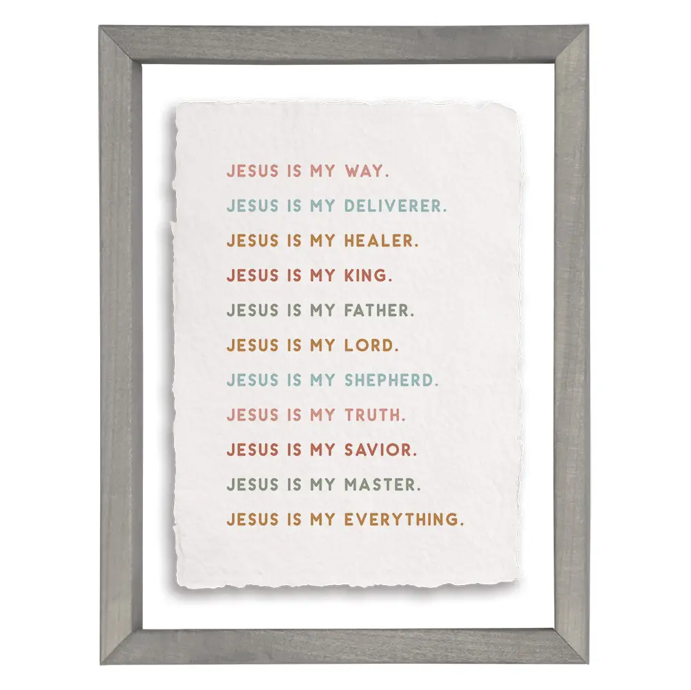 Jesus Is My - Floating Wall Art Rectangle