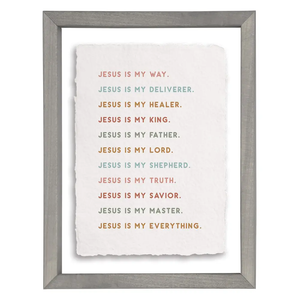 Jesus Is My - Floating Wall Art Rectangle