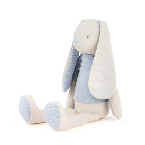 Linen Plush Nursery Keepsake - Blue Bunny