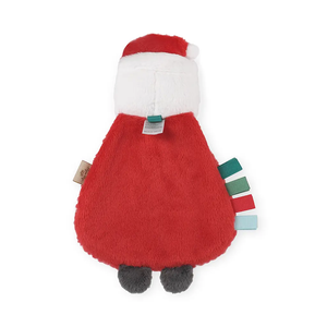 Itzy Lovey Plush + Teether Toy - Holiday Santa