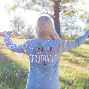 Itsa - Faith Family Football - Long Sleeve - Sport Grey