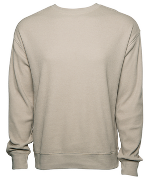 Waffle Crew Neck Sweatshirt (Unisex Fit) - Oat