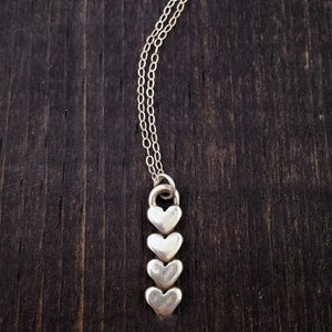 Necklace - Hearts Forever - Sterling Silver - 1-6 Hearts