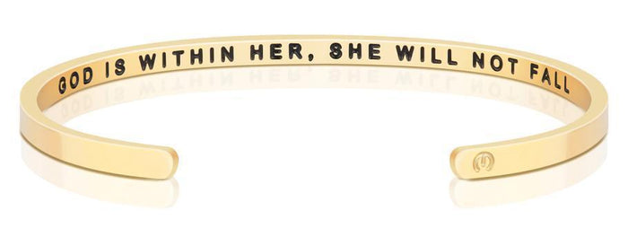 Bracelet - God Is Within Her, She Will Not Fall