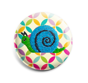 Badge - Embroidered - Snail