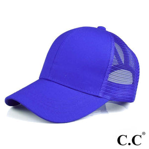 C.C. Pony Cap - Royal Blue