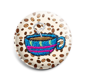 Badge - Embroidered - Coffee Diva