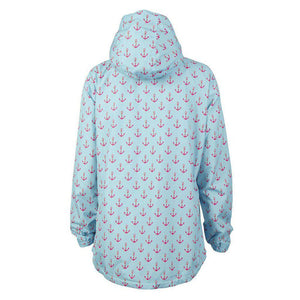 Chatham Anorak Print 5809P - Anchor Aqua/Pink