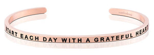 Bracelet - Start Each Day With A Grateful Heart