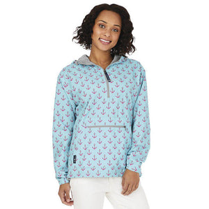 Chatham Anorak Print 5809P - Anchor Aqua/Pink