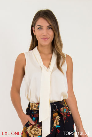 Simply Noelle Feeling Flirty Tie Neck Top - Large/XLarge (12-14)