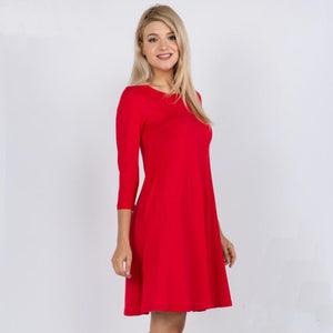 Women's Swing Dress - Red