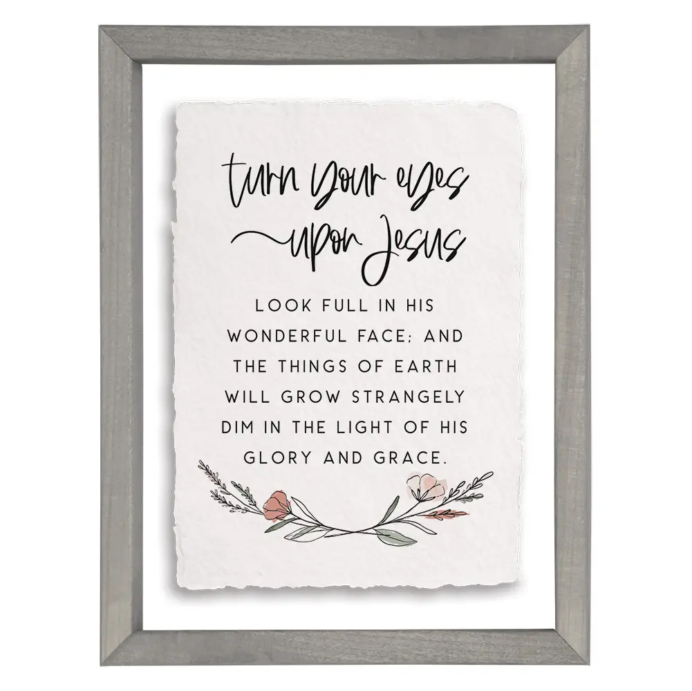 Turn Your Eyes - Floating Wall Art Rectangle