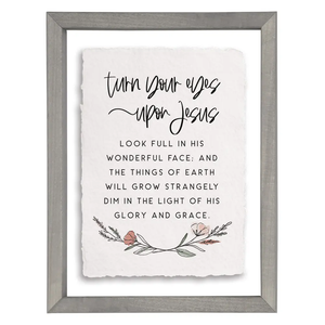 Turn Your Eyes - Floating Wall Art Rectangle