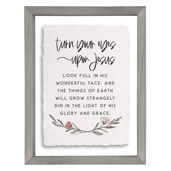 Turn Your Eyes - Floating Wall Art Rectangle