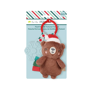 Itzy Pal Plush & Teether - Holiday Bear