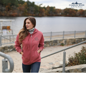 Clifton Full Zip Hoodie 9281 - Washed Red