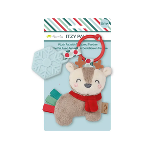 Itzy Pal Plush & Teether - Holiday Reindeer
